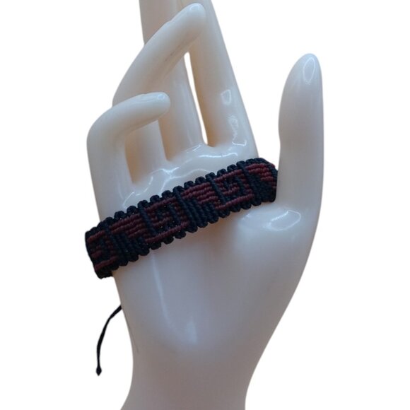 Handmade Bracelet for Women Woven Macrame Thread - Picture 6 of 7